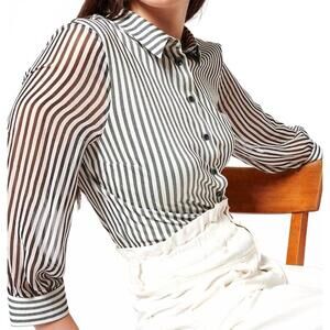 NEW DESOTO pia classic stripe blouse